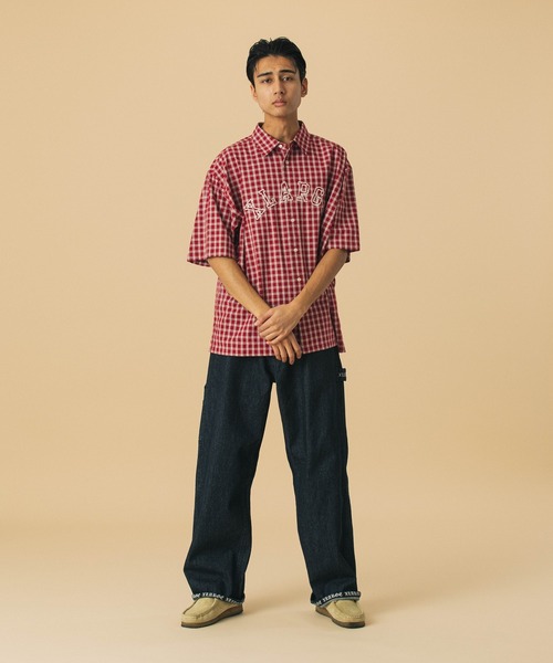 PATCH LOGO PLAID S/S SHIRT（シャツ/ブラウス）｜XLARGE