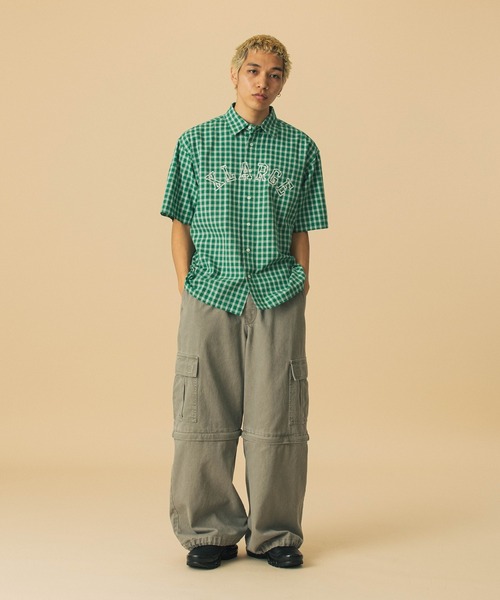 トップス XLARGE PATCH LOGO PLAID S/S SHIRT XLARGE｜PATCH LOGO PLAID S/S SHIRT XLARGE | Rakuten Fashion
