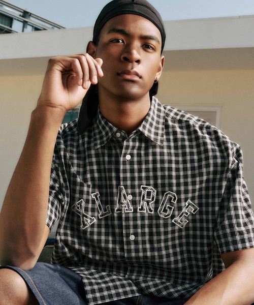 トップス XLARGE PATCH LOGO PLAID S/S SHIRT PATCH LOGO PLAID S/S SHIRT（シャツ/ブラウス）｜XLARGE