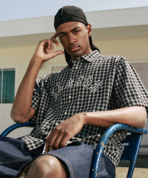 PATCH LOGO PLAID S/S SHIRT（シャツ/ブラウス）｜XLARGE