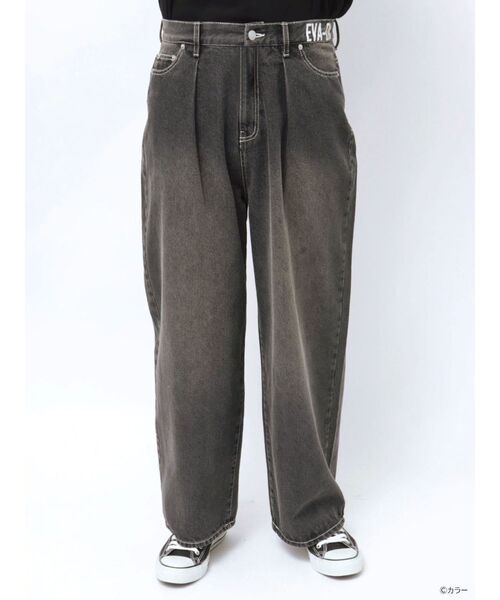 値下げ【美品】プランテーション　エヴァリジットデニム　グレー エヴァンゲリオンコラボ】 EVA-01 DENIM PT（デニムパンツ）｜CALNAMUR