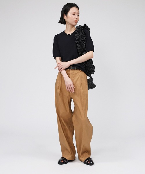 Theory ◆リネンパンツ2着×jojomamanbebe長袖カットソー Theory ◇リネンパンツ2着×jojomamanbebe長袖カットソー