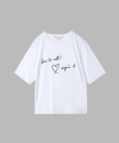 【新品】agnès b. ホワイト Tシャツ Amazon | [ギフトラッピング済] agnes b. アニエスベー ロゴ T
