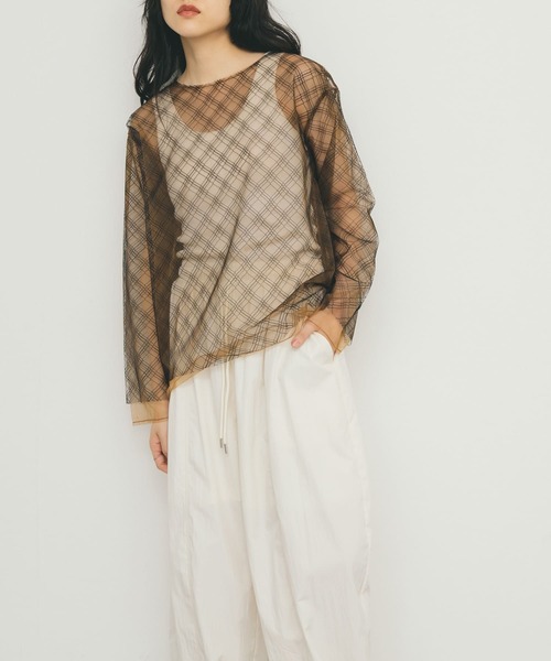 KBF(ケイビーエフ)の「リバーシブルレイヤードチュールカットソー(Tシャツ/カットソー・レディース・ブラック系その他/ピンク系その他/ホワイト系その他・ONE)」の20枚目の写真