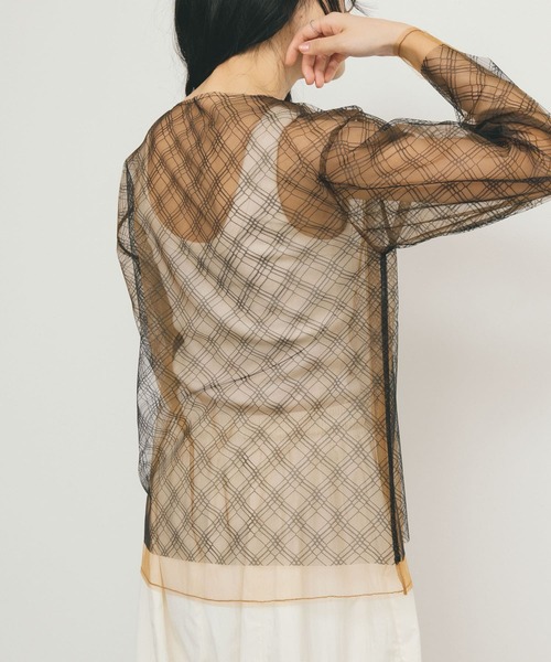 KBF(ケイビーエフ)の「リバーシブルレイヤードチュールカットソー(Tシャツ/カットソー・レディース・ブラック系その他/ピンク系その他/ホワイト系その他・ONE)」の19枚目の写真