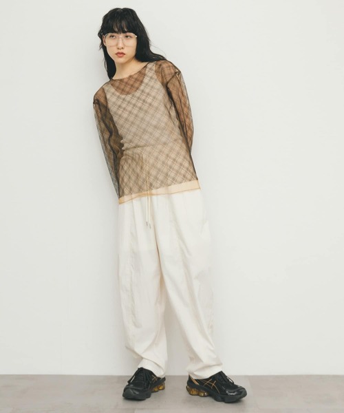 KBF(ケイビーエフ)の「リバーシブルレイヤードチュールカットソー(Tシャツ/カットソー・レディース・ブラック系その他/ピンク系その他/ホワイト系その他・ONE)」の18枚目の写真