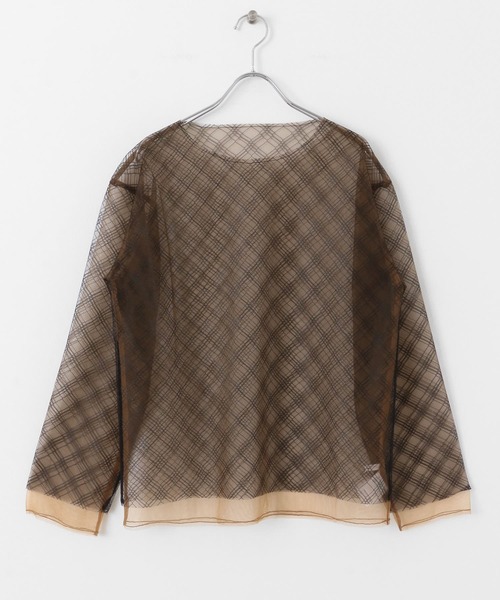 KBF(ケイビーエフ)の「リバーシブルレイヤードチュールカットソー(Tシャツ/カットソー・レディース・ブラック系その他/ピンク系その他/ホワイト系その他・ONE)」の12枚目の写真