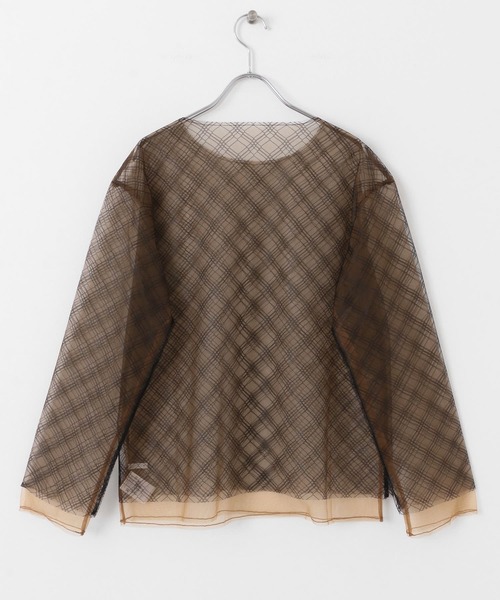 KBF(ケイビーエフ)の「リバーシブルレイヤードチュールカットソー(Tシャツ/カットソー・レディース・ブラック系その他/ピンク系その他/ホワイト系その他・ONE)」の9枚目の写真