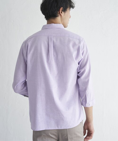 ikka(イッカ)の「【吸水速乾】7分フレンチリネンMIX無地シャツ(シャツ/ブラウス・メンズ・ダークラベンダー/グレー・S/M/L/XL)」の17枚目の写真