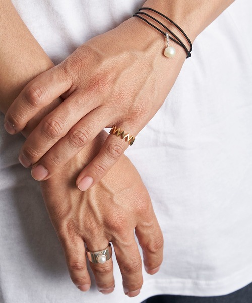 LAMBDA(ラムダ)の「パールカレッジリング(リング・メンズ・シルバー系その他・#9/#11/#13/#15/#17/#19)」の9枚目の写真