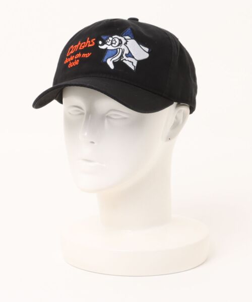 SPINNS(スピンズ)の「ストリートコットンキャップ/ドッグ(キャップ・メンズ・ブラック/ホワイト・ONESIZE)」の2枚目の写真