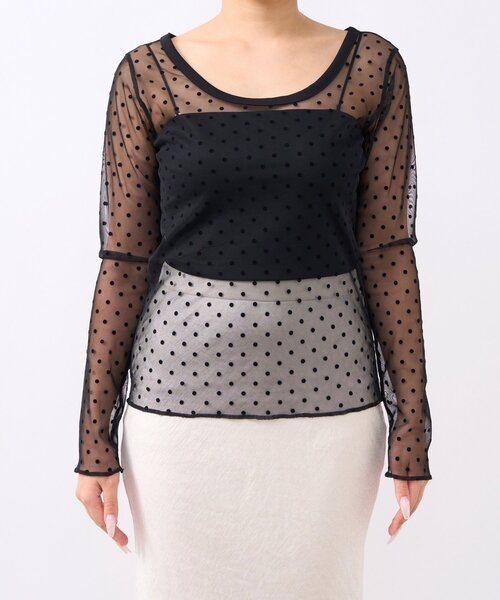 シアードット前後2WAYトップス シアードット前後2WAYトップス（Tシャツ/カットソー）｜La boutique