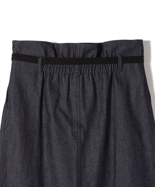 セール】【SHIPS別注】Nell:〈手洗い可能〉デニム タック スカート