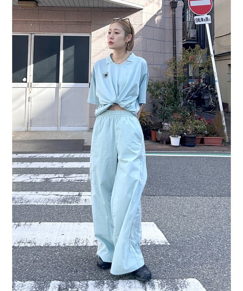 PUMA(プーマ)の「PUMA UNGRID WOVEN PANTS(その他パンツ・レディース・ブルー・FREE)」の17枚目の写真