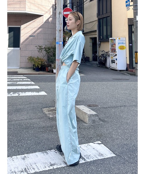 PUMA(プーマ)の「PUMA UNGRID WOVEN PANTS(その他パンツ・レディース・ブルー・FREE)」の19枚目の写真