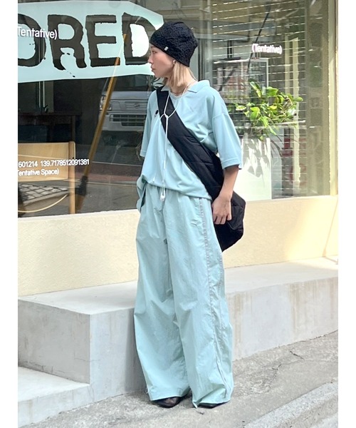 PUMA(プーマ)の「PUMA UNGRID WOVEN PANTS(その他パンツ・レディース・ブルー・FREE)」の14枚目の写真