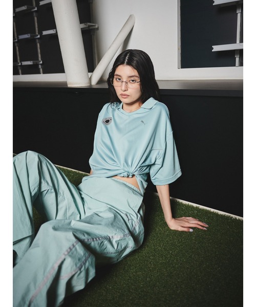 PUMA(プーマ)の「PUMA UNGRID WOVEN PANTS(その他パンツ・レディース・ブルー・FREE)」の15枚目の写真