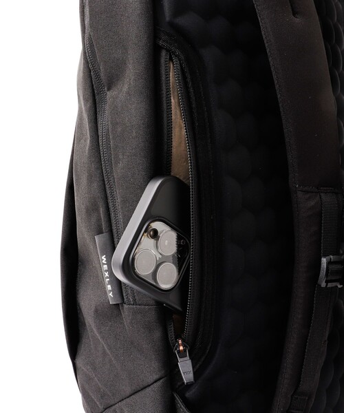 WEXLEY（ウェクスレイ）の「【WEXLEY/ウェクスレイ】STEM POLYESTER BLACK STBP13（バックパック/リュック・メンズ・ブラック・FREE）」の4枚目の写真