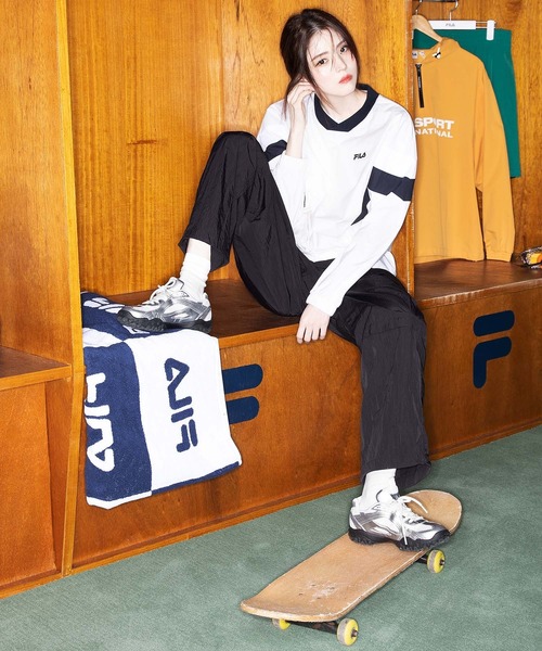 FILA(フィラ)の「FILA/フィラ レディース スニーカー 韓国 コリア シルバー FILA ECHAPPE MS エシャッペ 1XM02348G063/1XM02348G650(スニーカー・レディース・グレー×ホワイト/ピンク・23.0cm/24.0cm/25.0cm/24.5cm/23.5cm)」の14枚目の写真