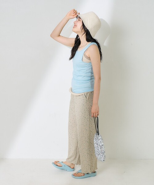 FREAK'S STORE（フリークスストア）の「【セットアイテム】シアー セットタンクトップ/無地タンク/リブタンクトップ（タンクトップ・レディース・ベージュ/レッド/ブルー・ﾌﾘ-）」の13枚目の写真