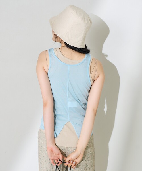 【セットアイテム】シアーシャツ＋タンクトップ COMME CA ISM｜【セットアイテム】シアーシャツ+タンクトップ