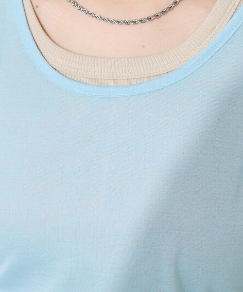 FREAK'S STORE（フリークスストア）の「【セットアイテム】シアー セットタンクトップ/無地タンク/リブタンクトップ（タンクトップ・レディース・ベージュ/レッド/ブルー・ﾌﾘ-）」の20枚目の写真