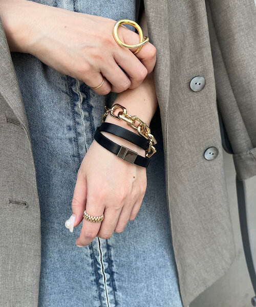 マグネット留めレザーブレス（ブレスレット）｜DouDou（ドゥドゥ）の