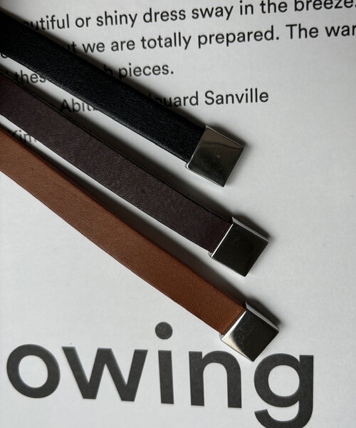 DouDou（ドゥドゥ）の「マグネット留めレザーブレス（ブレスレット・レディース・ダークブラウン/キャメル/ブラック・FREE）」の11枚目の写真