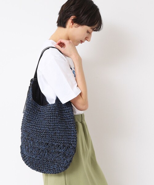 Dessin（デッサン）の「【軽量】タッセルペーパーショルダーバッグ（ショルダーバッグ・レディース・ブラウン系/ベージュ/ネイビー/チャコール・00）」の9枚目の写真