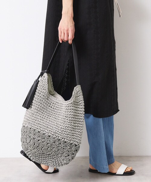 Dessin（デッサン）の「【軽量】タッセルペーパーショルダーバッグ（ショルダーバッグ・レディース・ブラウン系/ベージュ/ネイビー/チャコール・00）」の11枚目の写真