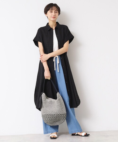 Dessin（デッサン）の「【軽量】タッセルペーパーショルダーバッグ（ショルダーバッグ・レディース・ブラウン系/ベージュ/ネイビー/チャコール・00）」の12枚目の写真