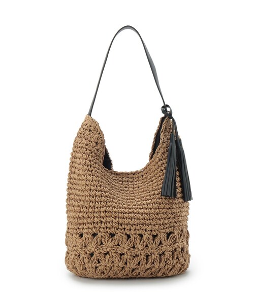 Dessin（デッサン）の「【軽量】タッセルペーパーショルダーバッグ（ショルダーバッグ・レディース・ブラウン系/ベージュ/ネイビー/チャコール・00）」の13枚目の写真