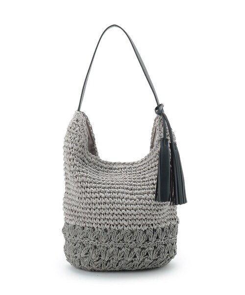 Dessin（デッサン）の「【軽量】タッセルペーパーショルダーバッグ（ショルダーバッグ・レディース・ブラウン系/ベージュ/ネイビー/チャコール・00）」の15枚目の写真