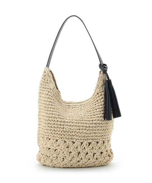 Dessin（デッサン）の「【軽量】タッセルペーパーショルダーバッグ（ショルダーバッグ・レディース・ブラウン系/ベージュ/ネイビー/チャコール・00）」の16枚目の写真