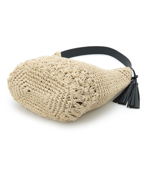 Dessin（デッサン）の「【軽量】タッセルペーパーショルダーバッグ（ショルダーバッグ・レディース・ブラウン系/ベージュ/ネイビー/チャコール・00）」の19枚目の写真