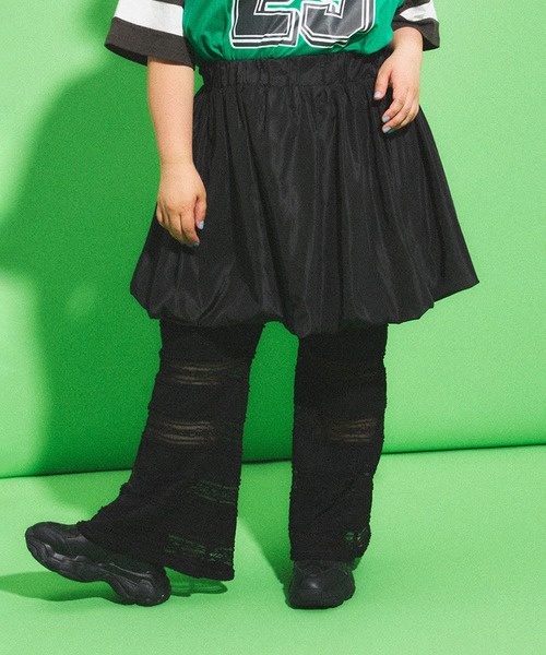 PUNYUS(プニュズ)の「バルーンミニスカート(スカート・レディース・ブラック/ホワイト・1/2/3/4)」の6枚目の写真