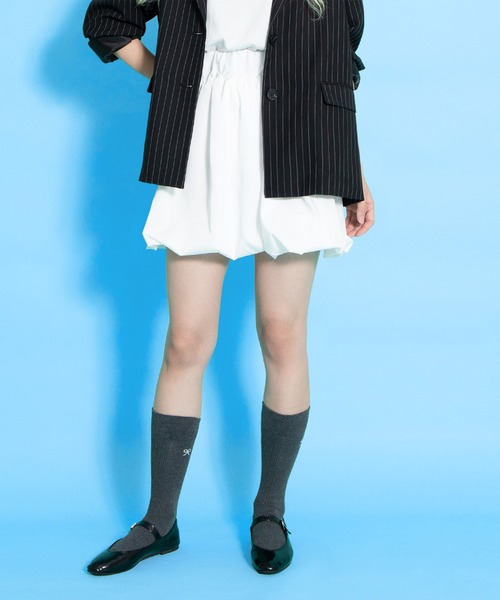 PUNYUS（プニュズ）の「バルーンミニスカート（スカート・レディース・ブラック/ホワイト・1/2/3/4）」の13枚目の写真