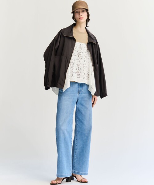 23区(ニジュウサンク)の「23区DENIM サマー ストレート ワイド パンツ(デニムパンツ・レディース・ターコイズブルー系/スカイブルー系/ホワイト・36/38/40)」の12枚目の写真