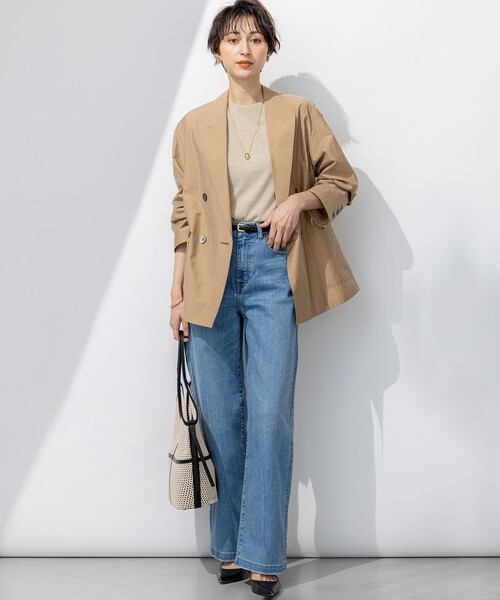 23区(ニジュウサンク)の「23区DENIM サマー ストレート ワイド パンツ(デニムパンツ・レディース・ターコイズブルー系/スカイブルー系/ホワイト・36/38/40)」の17枚目の写真