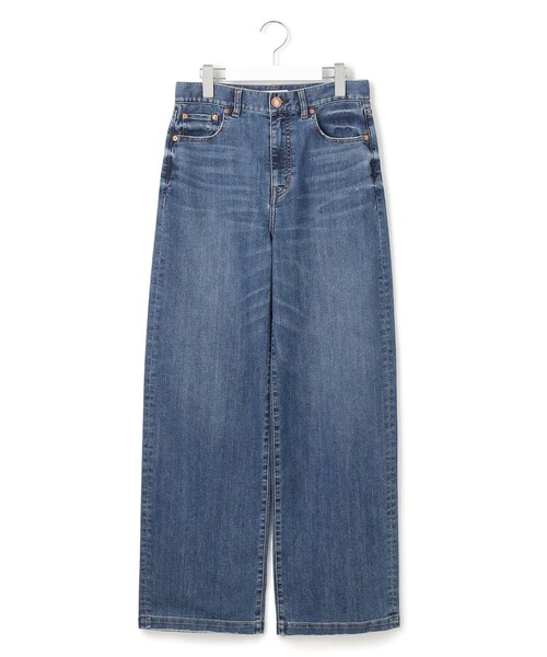 23区(ニジュウサンク)の「23区DENIM サマー ストレート ワイド パンツ(デニムパンツ・レディース・ターコイズブルー系/スカイブルー系/ホワイト・36/38/40)」の8枚目の写真