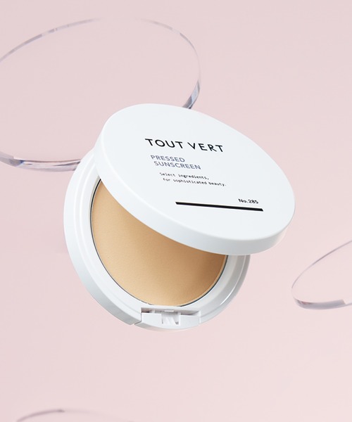 TOUT VERT(トゥヴェール)の「【NEW】トゥヴェール 薬用プレストサンスクリーン<医薬部外品>(日焼け止め/UVケア・レディース・クリアベージュ・FREE)」の1枚目の写真