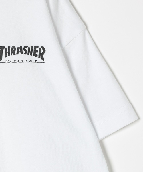THRASHER(スラッシャー)の「【THRASHER(スラッシャー)】別注ポスターロゴT(KIDS)(Tシャツ/カットソー・キッズ・オフホワイト/ネイビー/ブラック・150cm/140cm/130cm/120cm)」の21枚目の写真