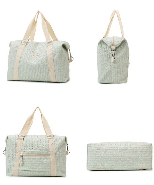 Miniministore(ミニミニストア)の「ボストンバッグ 大容量トラベルバッグ旅行(ボストンバッグ・レディース・ラベンダー/ミント/ブラック/ライトブルー/ライトピンク/オフホワイト・FREE)」の21枚目の写真