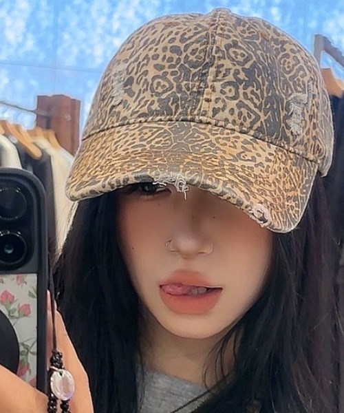 A'GEM/9 × .kom 『.KOM/ドットケーオーエム』 Leopard Pattern Cap