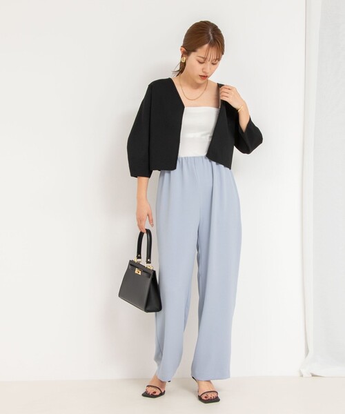 美品》fig London キャロルボレロ カーディガン 総レース 2way レース