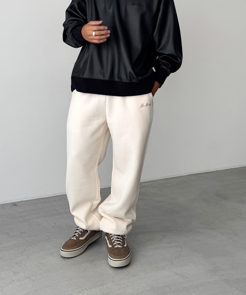 CANAL JEAN（キャナルジーン）の「Mac Murray　Mac Murray 刺繍スウェットパンツ（スウェットパンツ・レディース・クリーム/ネイビー・MEDIUM/LARGE）」の10枚目の写真