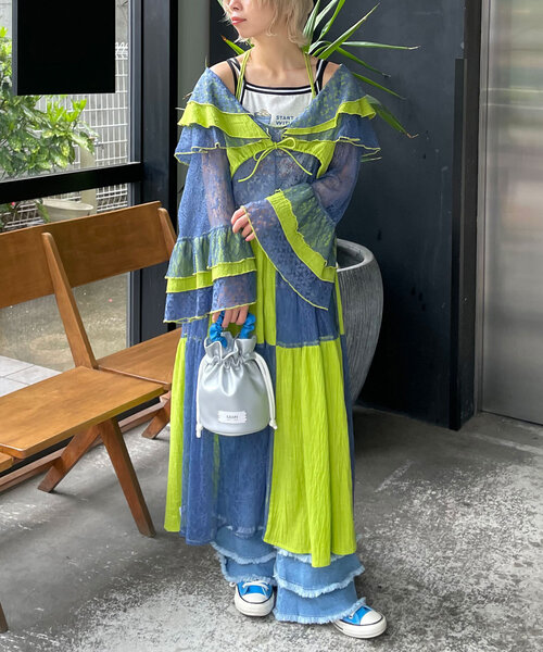 ブラウス シャツ 「HELLO.SANFRANCISCO/ハローサンフランシスコ」indiaパッチワークカラーレース2WAYボレロブラウス レディース HELLO.SANFRANCISCO ブラウス シャツ 「HELLO.SANFRANCISCO
