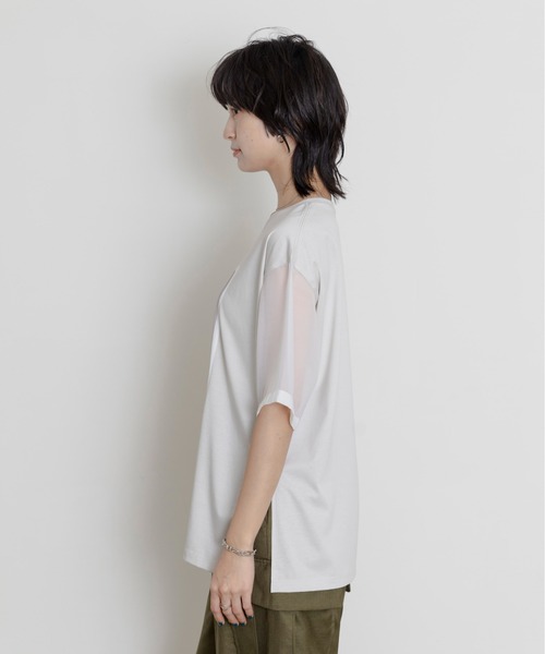 バック配色リメイクTシャツ（Tシャツ/カットソー）｜Eimee Law
