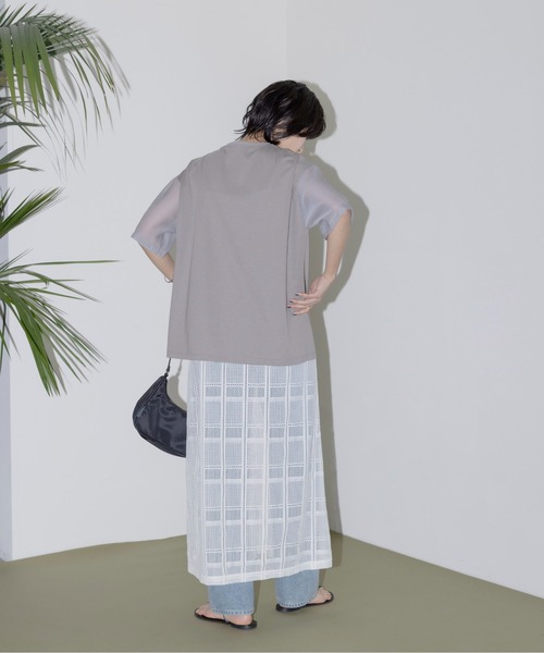 モノクロフォトptシアー袖Tシャツ Eimee Law│Eimee Law