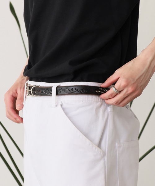 HTC（エイチティーシー）の「HTC/エイチティーシー EMB1 S-WIND TQ 0.75 ベルト スタッズ（ベルト・メンズ・ブラック/ブラウン・32/34）」の22枚目の写真